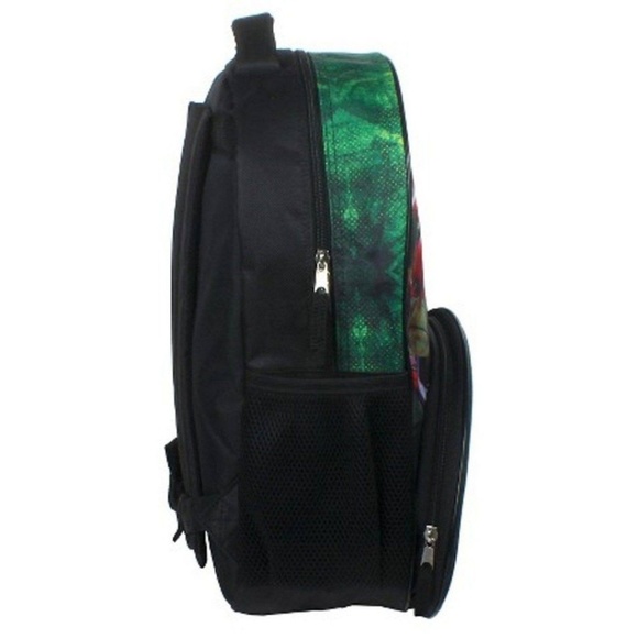 NEW Kid's Backpack 16" Teenage Mutant Ninja Turtle Sewer Shell Mesh Side Pockets - Picture 3 of 8